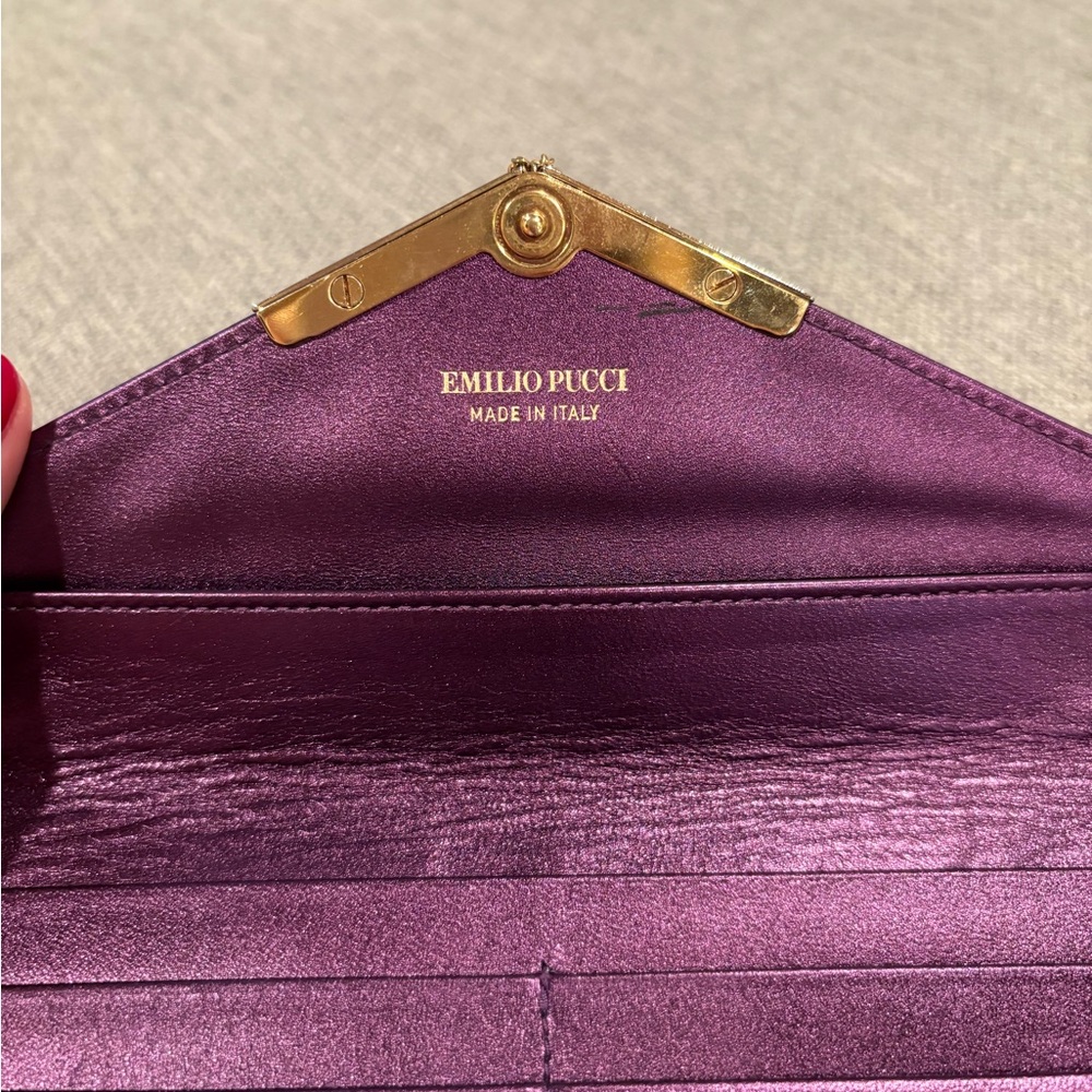 Emilio PUCCI Gold Genuine Leather Wallet - Picture 6 of 9
